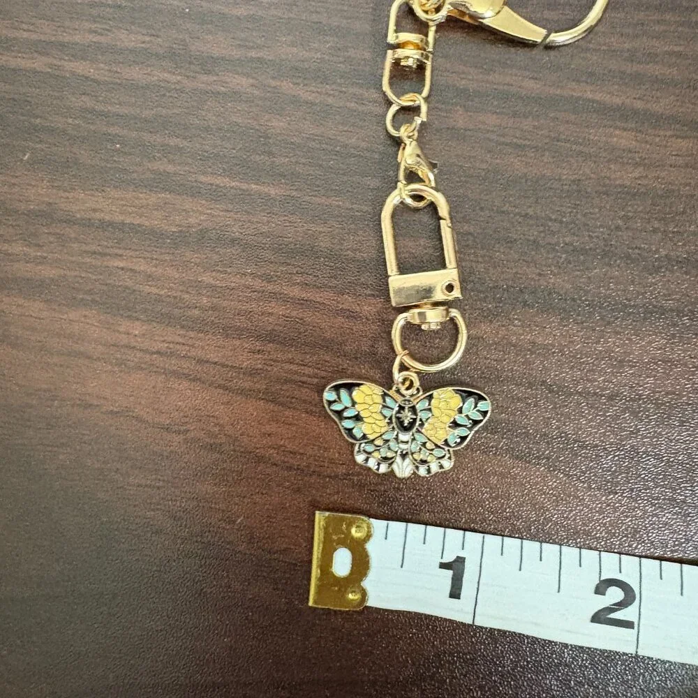 Butterfly Bag Charm Lobster Claw Clasp Keychain New